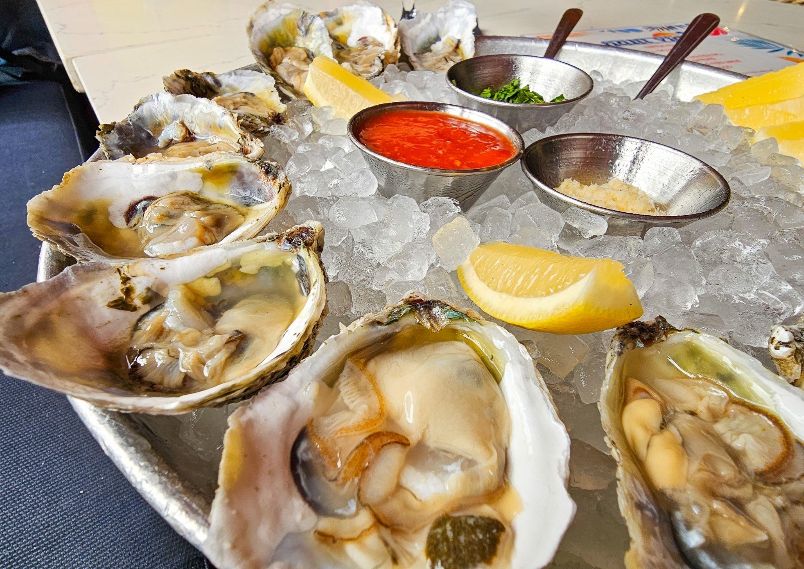 Oysters on the Half Shell - Venice Beach Restaurant Nalu Vida