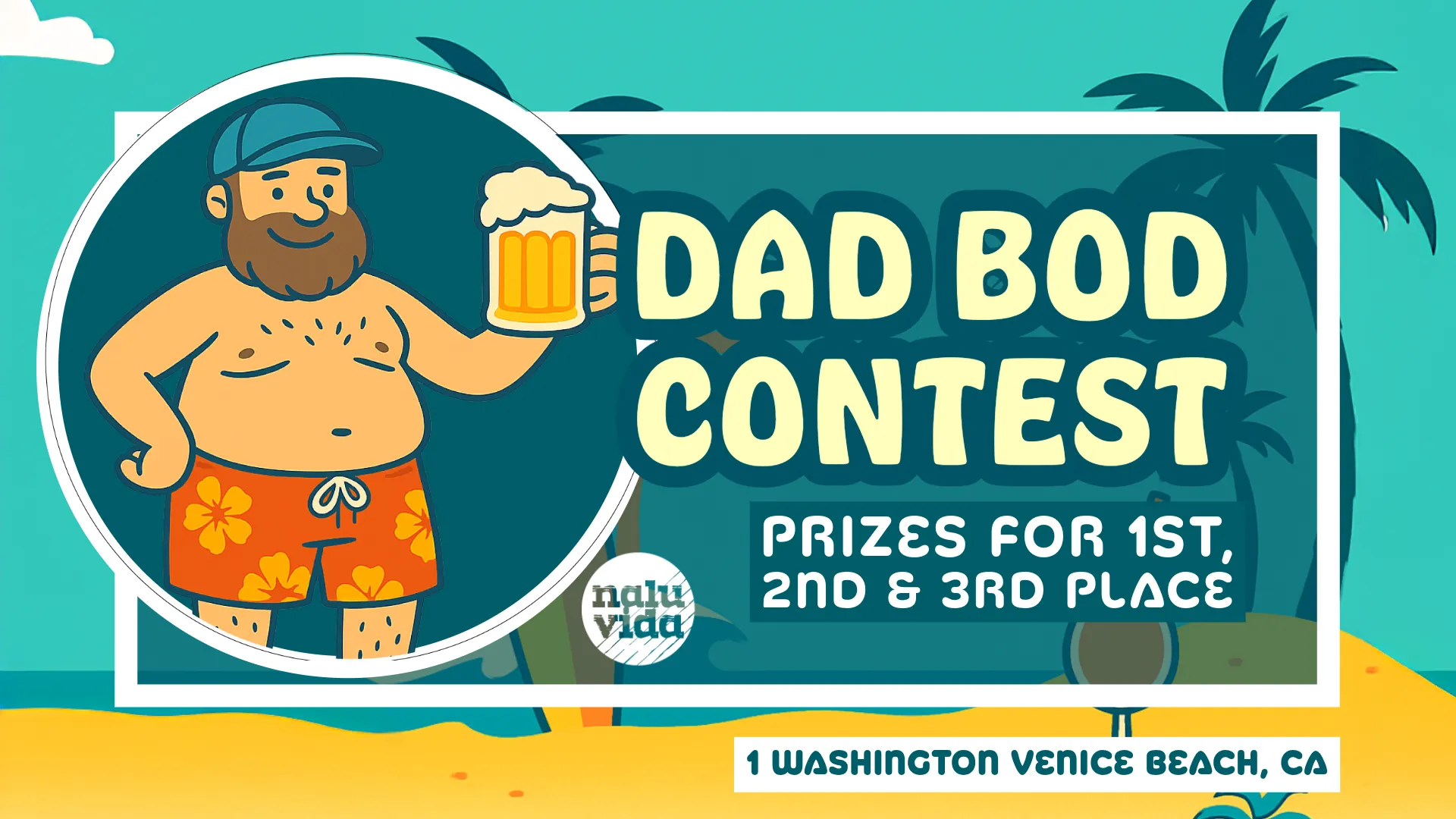 Dad Bod Contest at Venice Beach Bar