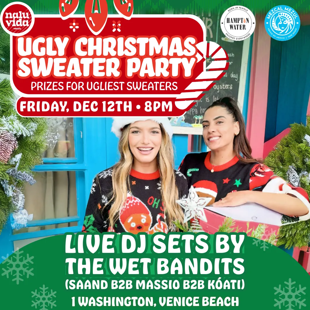 Ugly Christmas Sweater Party at Nalu Vida in Venice Beach