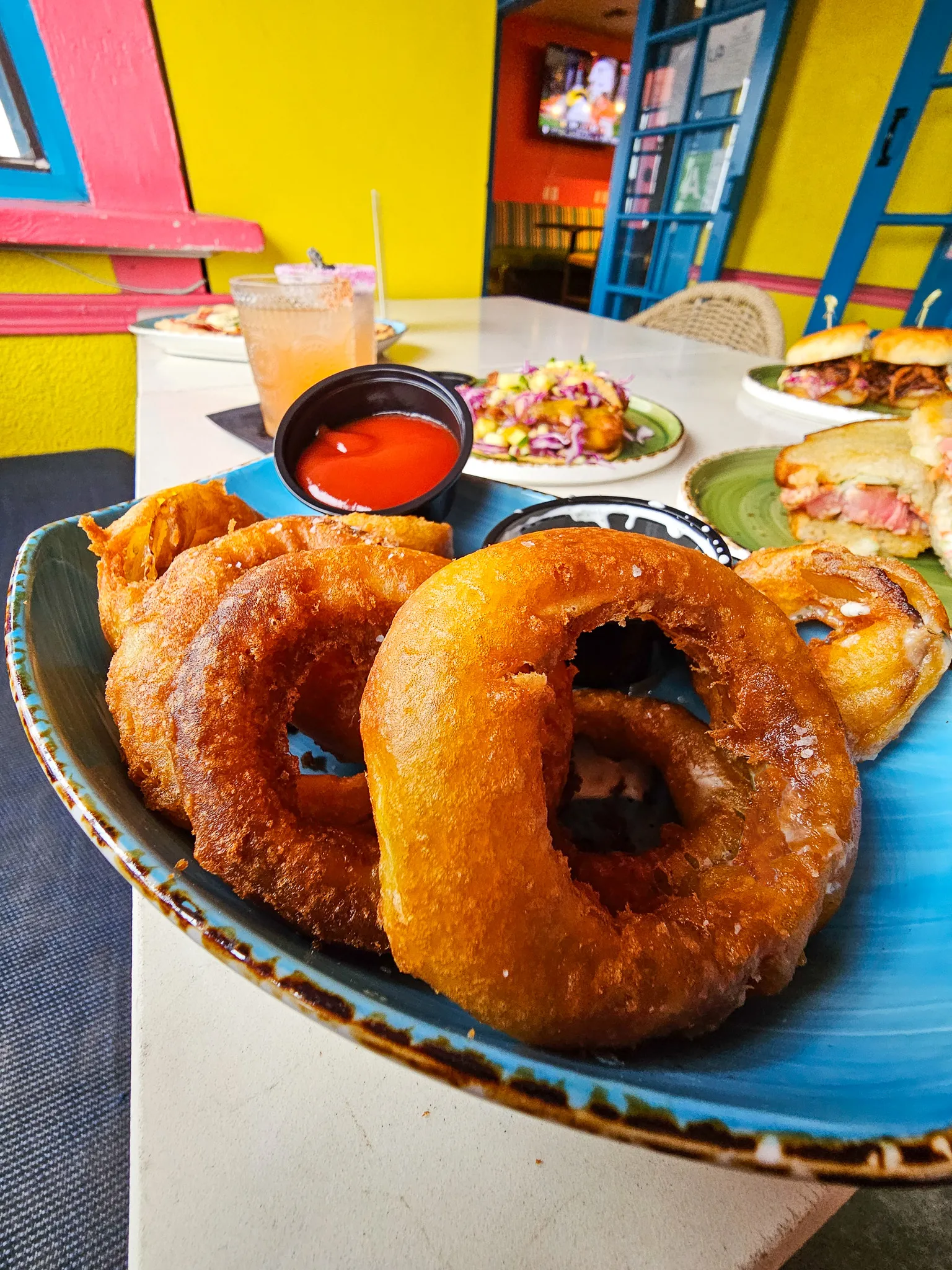 Beer Battered Onion Rings at Nalu Vida Venice Beach