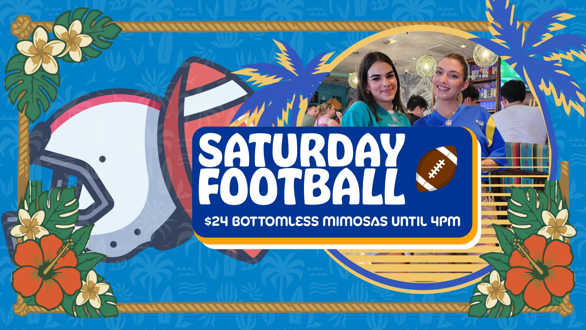 where to watch saturday night football venice beach