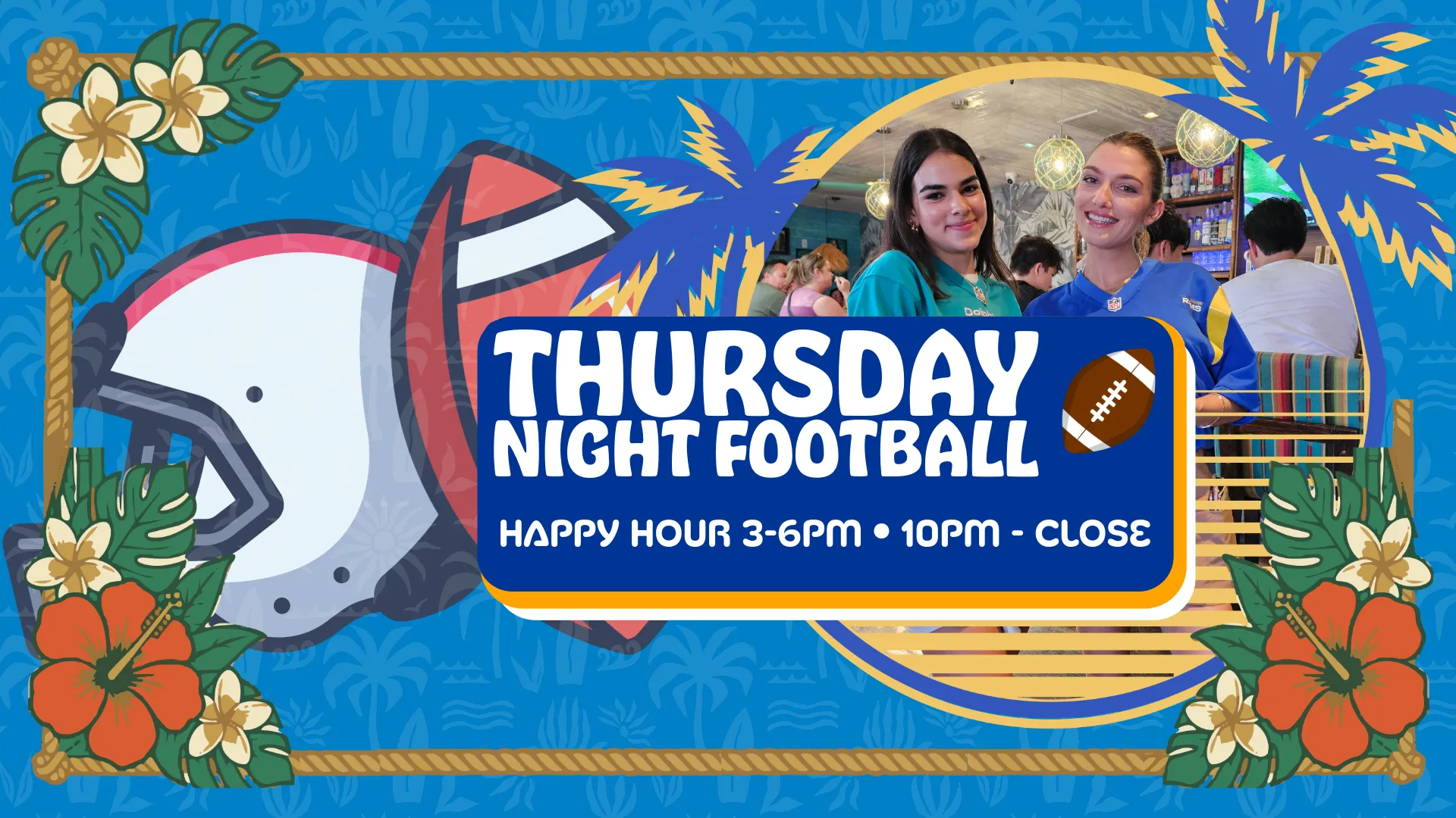 where to watch Thursday night football venice beach