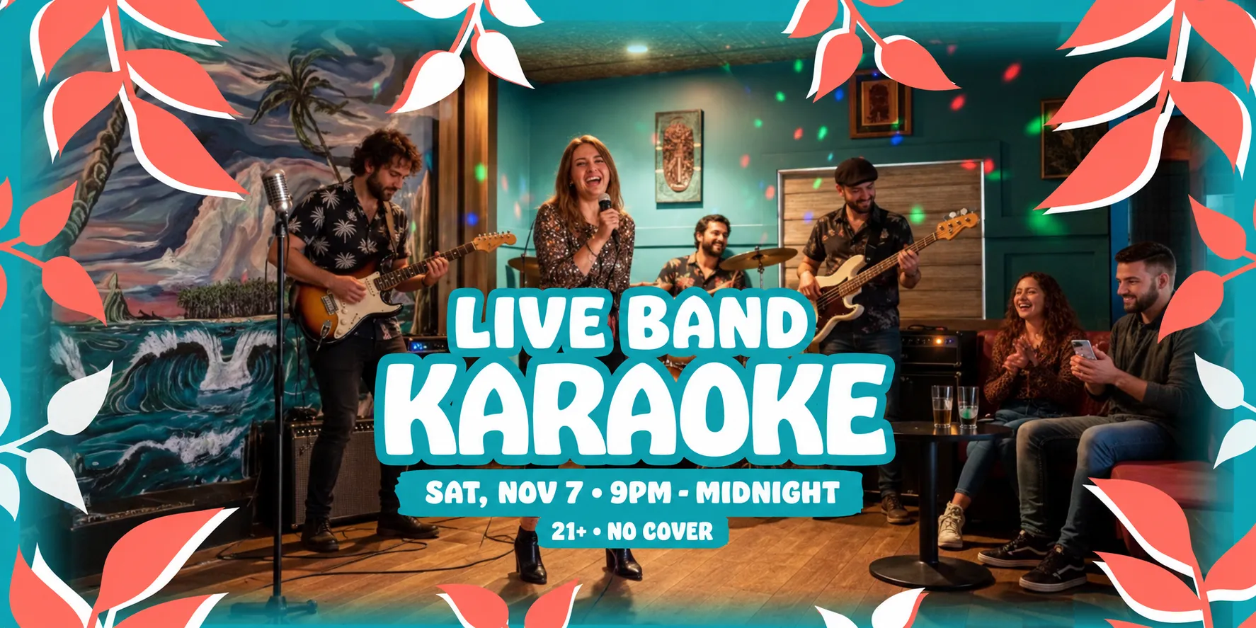 Live band karaoke at Nalu Vida in Venice Beach, Saturday November 7